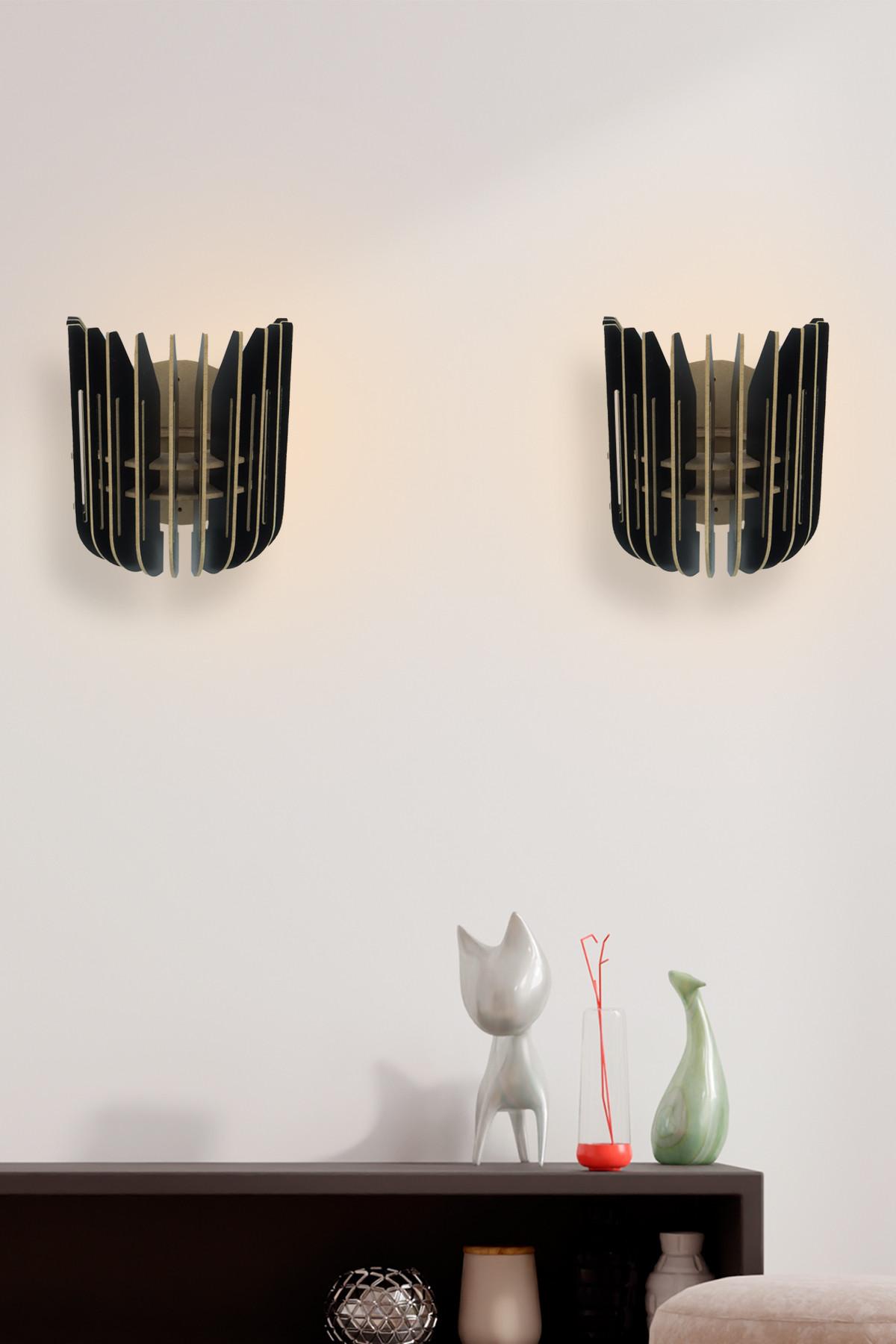 Opviq Zidna lampa E27 Max 40W, Crna