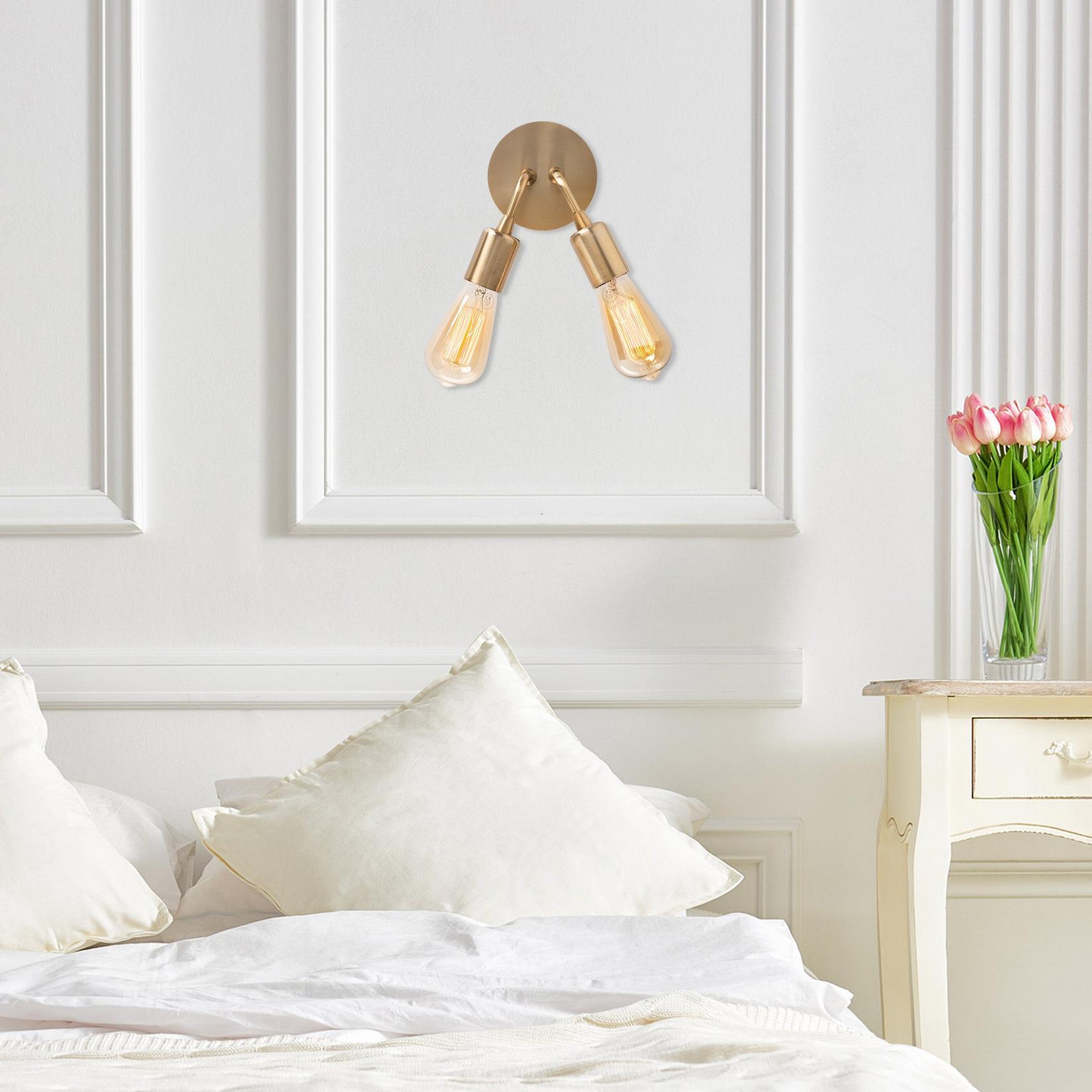 Opviq Zidna lampa 2 x E27 Socket, Bronzana