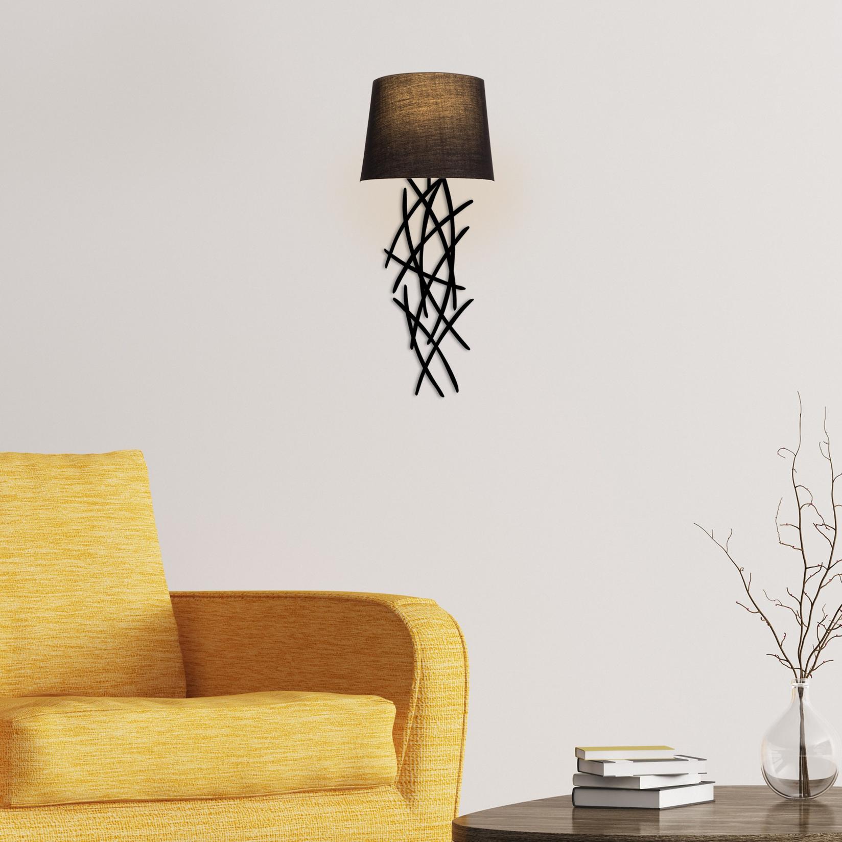 Opviq Zidna lampa E27 Socket, Crna