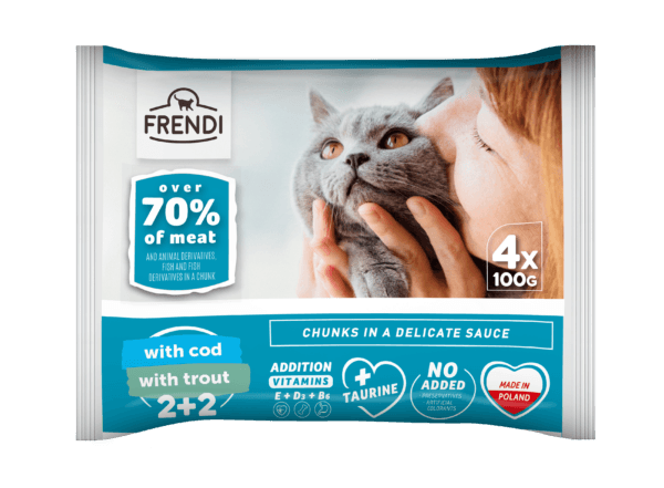 FRENDI Hrana za mačke, Pastrmka, 100g, 4 komada