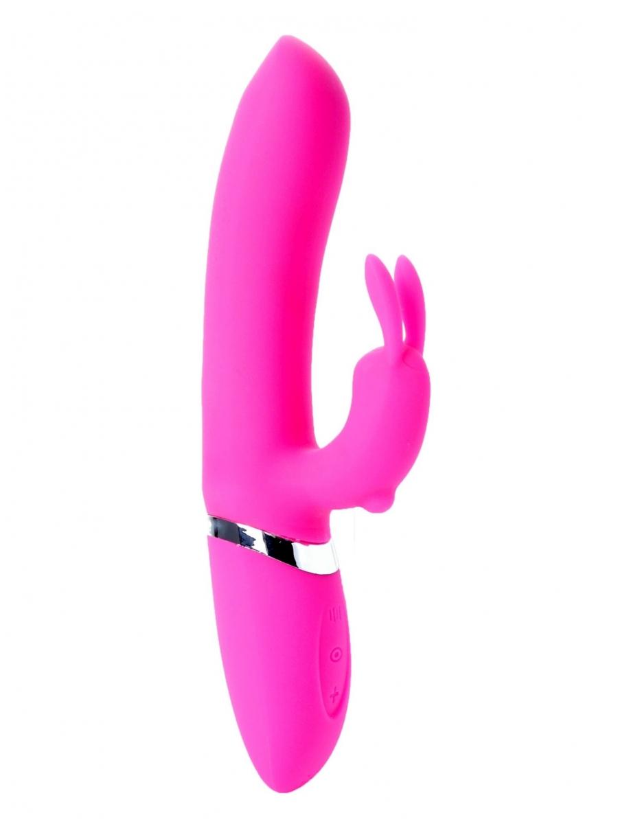 BOSS SERIES Vibrator sa dodatkom za klitoris Adela, Roze