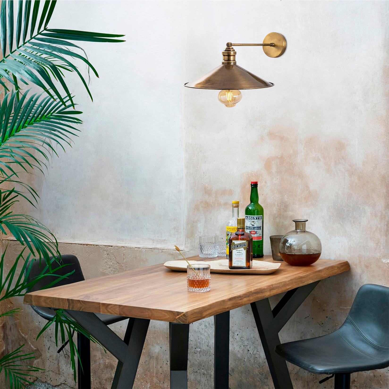 Opviq Zidna lampa E27 Max 40W, Bronzana