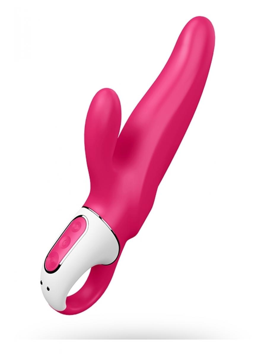 SATISFYER Vibrator sa dodatkom za klitoris Mr. Rabbit, 12 funkcija, Roze