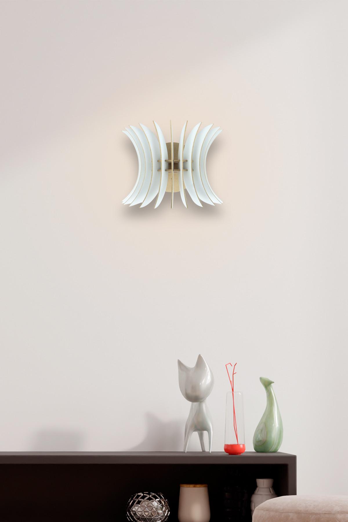 Opviq Zidna lampa E27 Max 40W, Bela