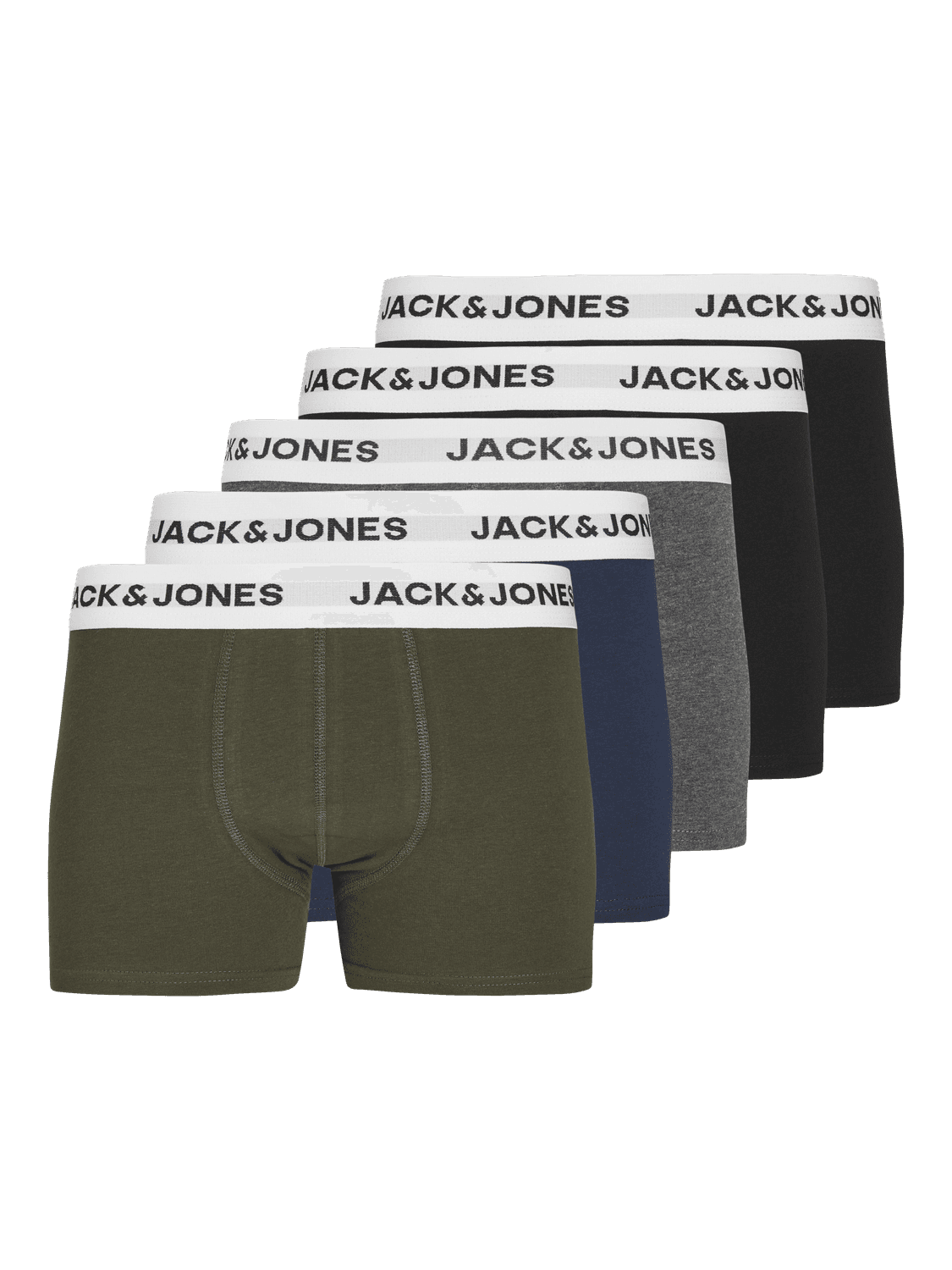 JACK & JONES JUNIOR Bokserice za dečake 12222967, Set od 5, Više boja
