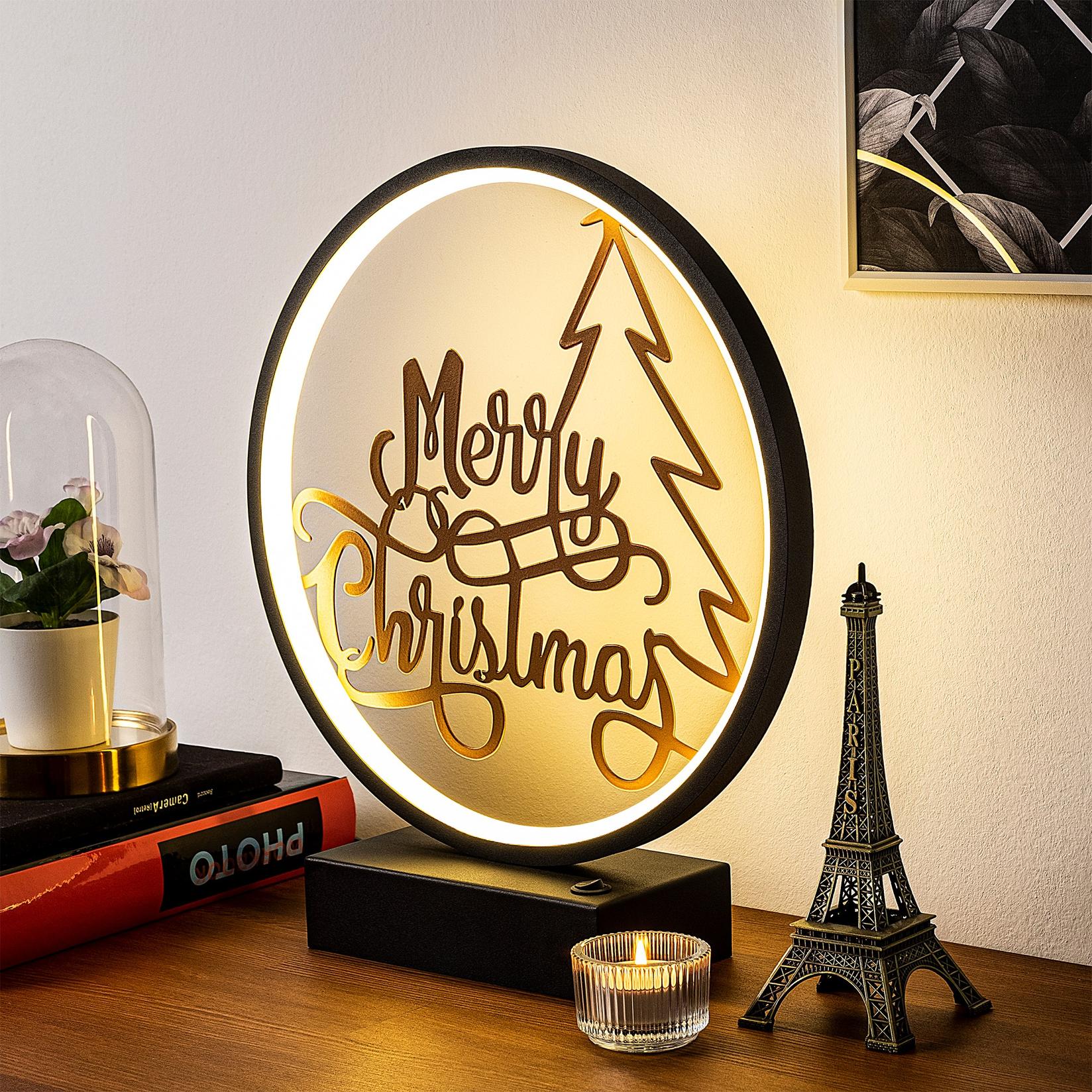 Opviq Stona lampa, Crno-Bakar