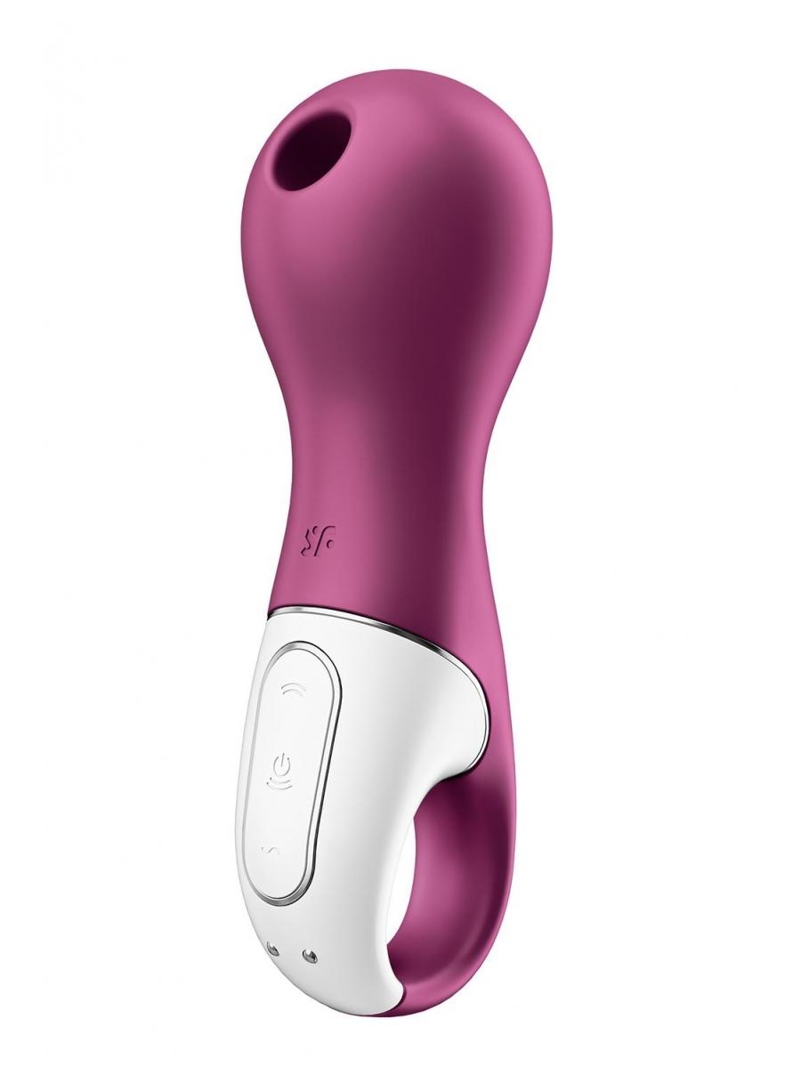 SATISFYER Stimulator za klitoris Lucky Libra, Silikonski, Bordo