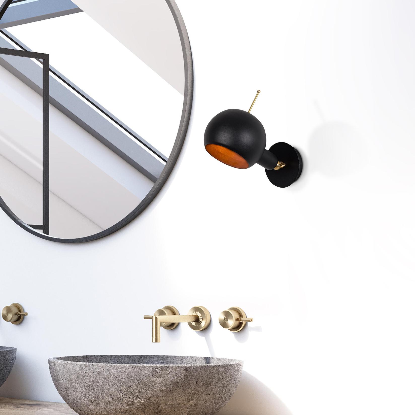 Opviq Zidna lampa E27 Max 40W, Crno-Bakar