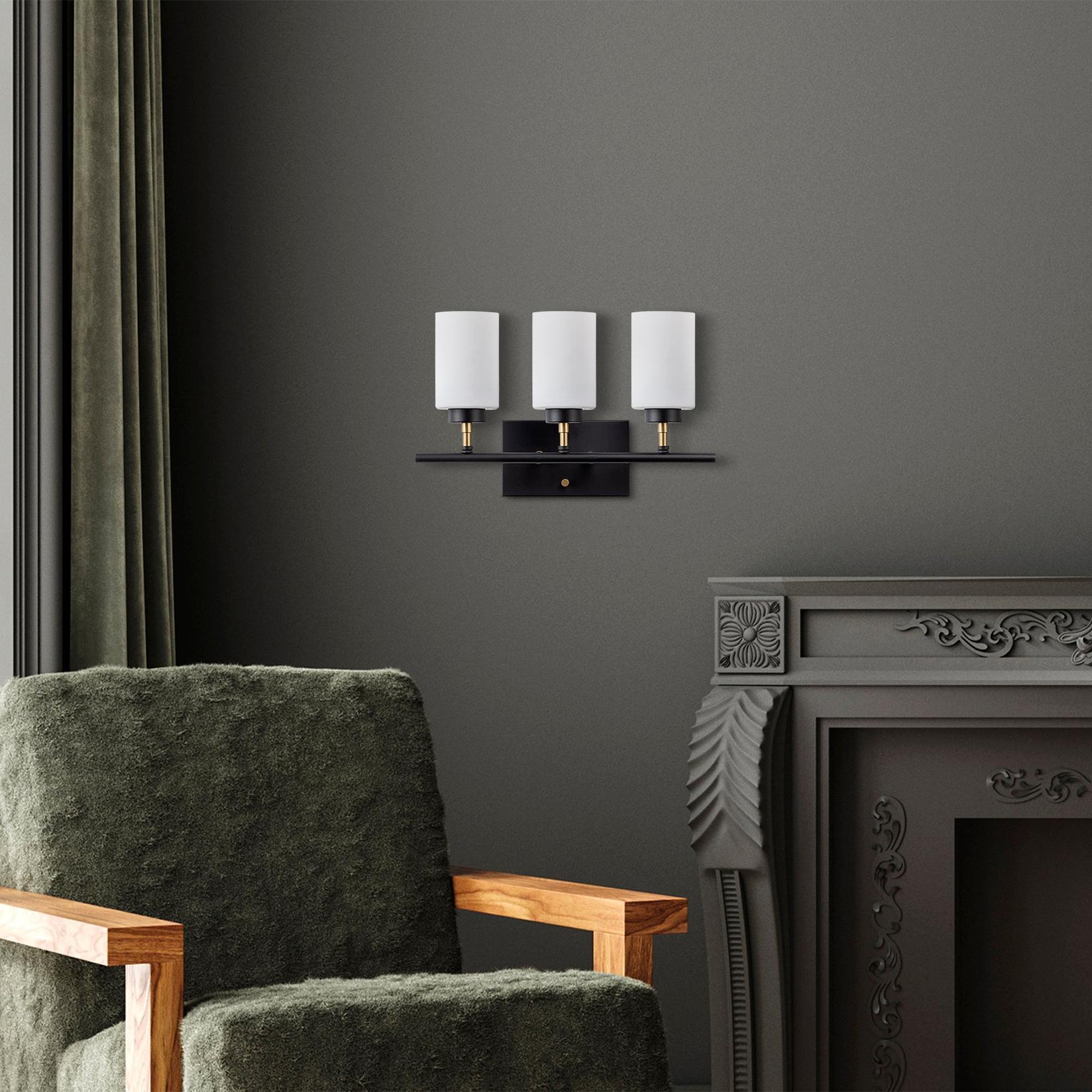 Opviq Zidna lampa E27 Socket, Crno-Zlatna