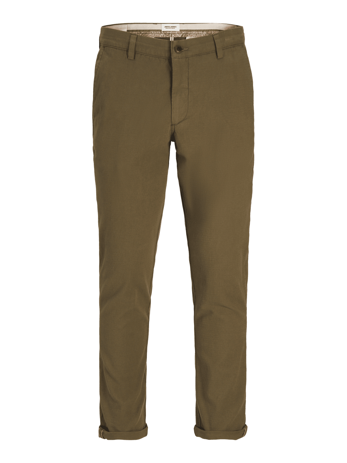 JACK & JONES Muške pantalone 12206198, Maslinaste