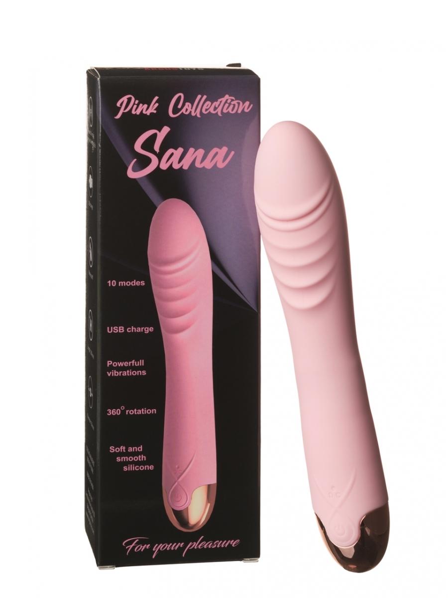 ARGUS TOYS Vibrator Sana, Silikonski, Roze
