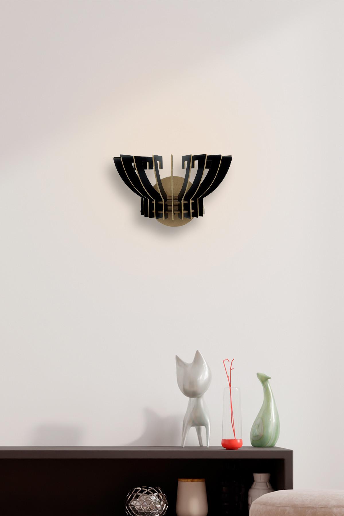 Opviq Zidna lampa E27 Socket, Crna