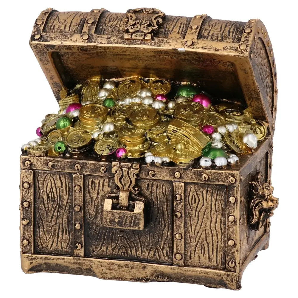 Gipsana figura Lampara, Kovčeg sa blagom