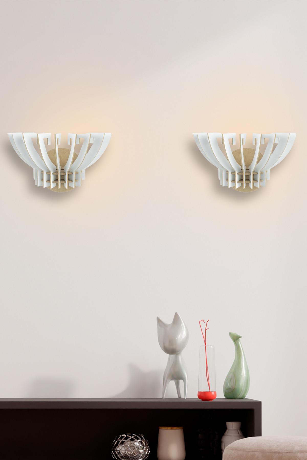 Opviq Zidna lampa E27 Max 40W, Bela