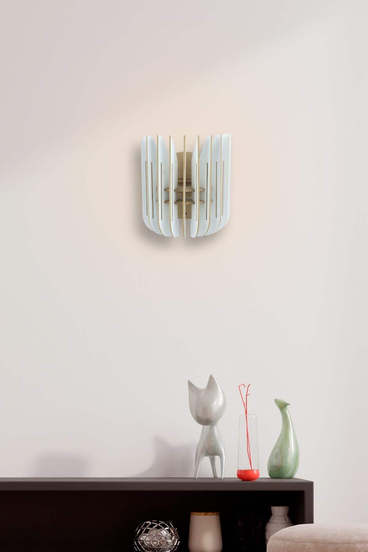 Opviq Zidna lampa E27 Socket, Bela