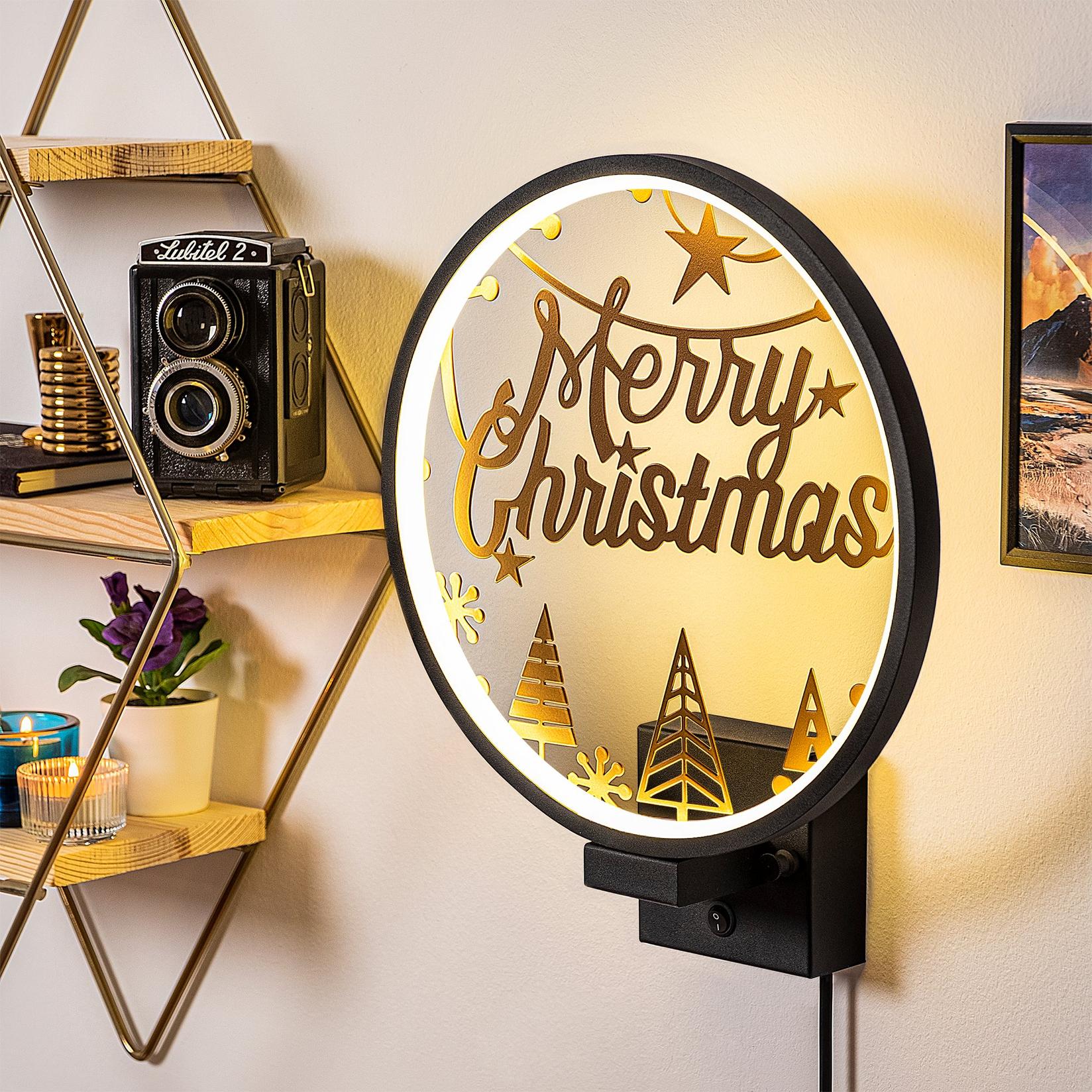 Opviq Zidna lampa, Crno-Bakar