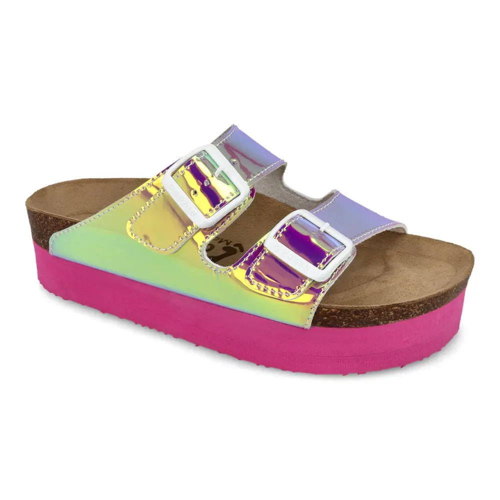 GRUBIN Ženske papuče na platformu Merkur 0733620, Rose gold