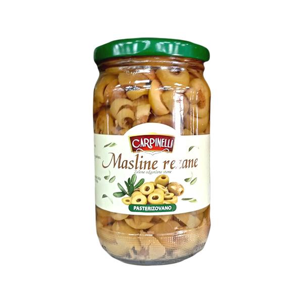 CARPINELLI Masline zelene rezane, 360g
