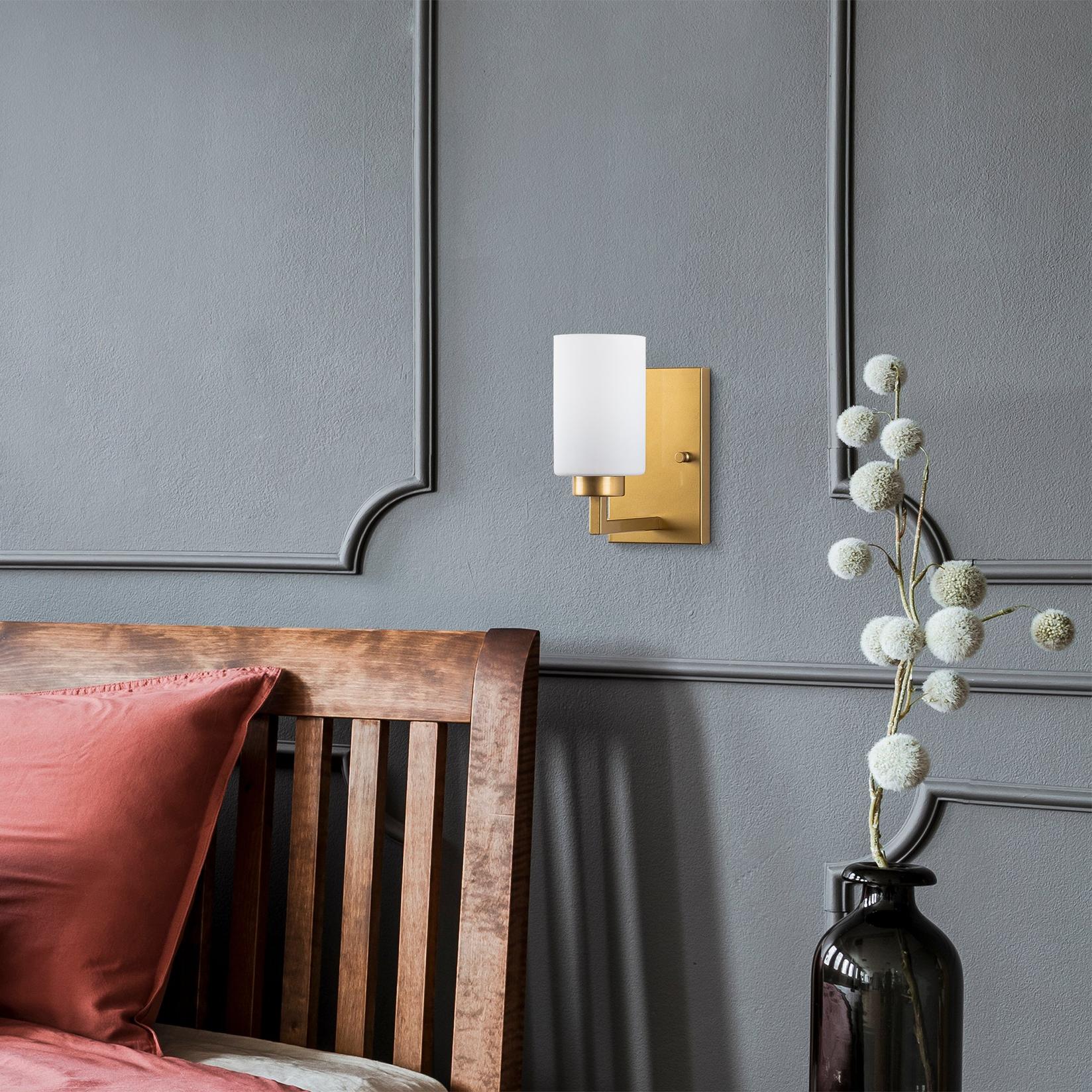 Opviq Zidna lampa E27 Max 40W, Zlatna