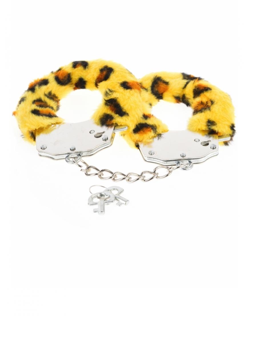 ARGUS FETISH Lisice sa krznom, Leopard