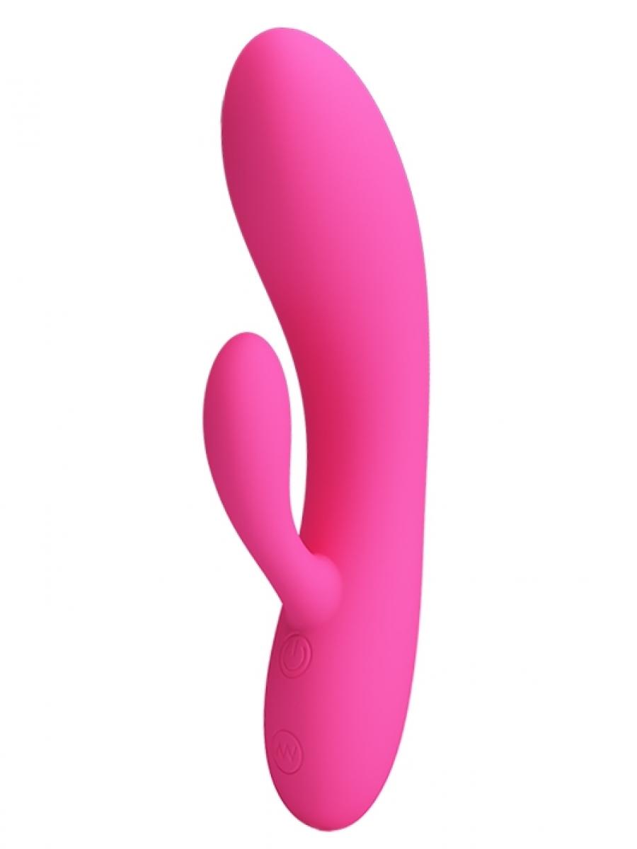 PRETTY LOVE Vibrator sa dodatkom za klitoris Ives, 30 funkcija, Roze