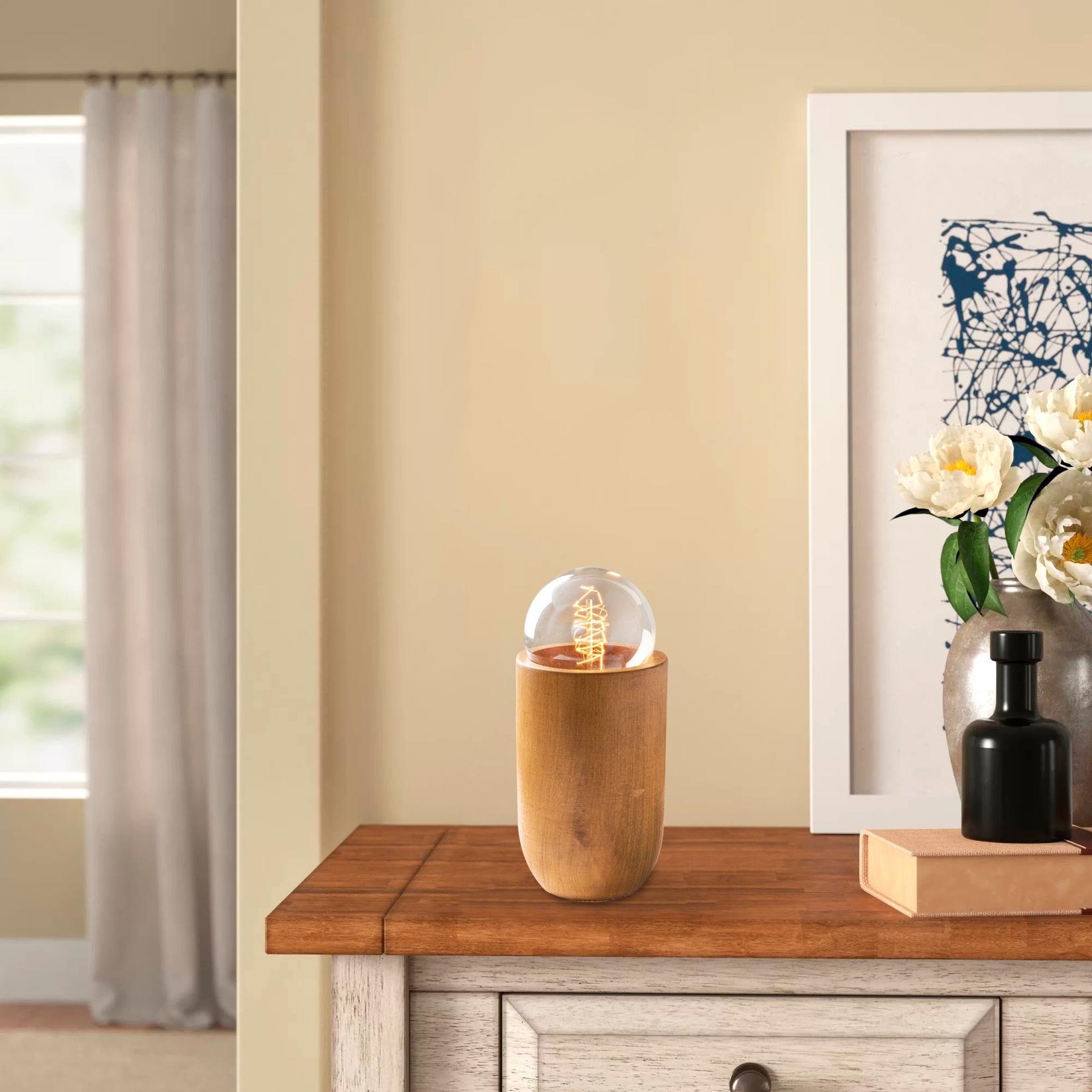 Opviq Stona lampa E27 Max 40W, Smeđa