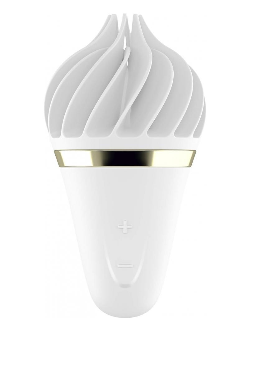 SATISFYER Stimulator za klitoris Sweet Treat, Silikonski, Beli