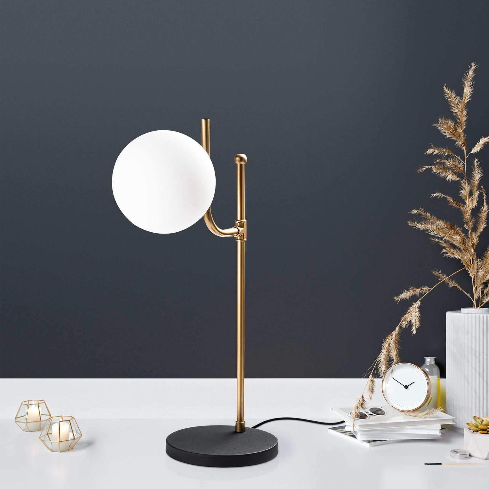 Opviq Stona lampa, Crna