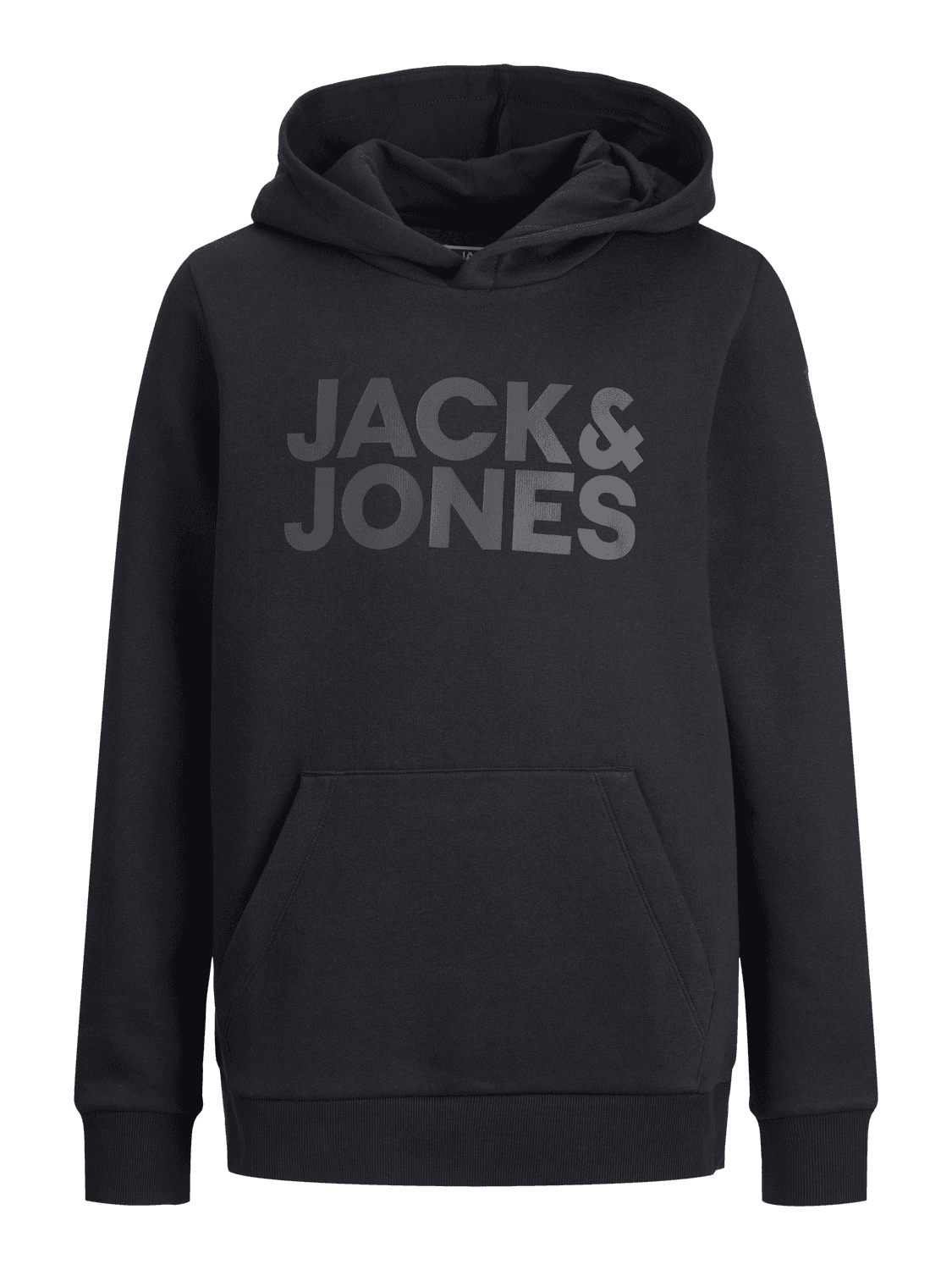 JACK & JONES JUNIOR Duks za dečake 12152841, Crni