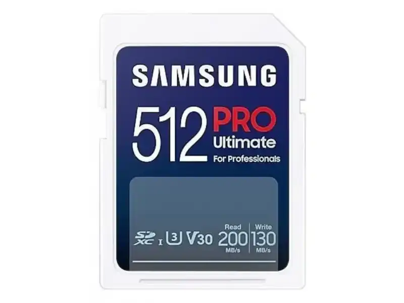 Samsung Memorijska kartica  PRO Ultimate SDXC, 512GB, MB-SY512SB, WW 4K 200MBs, 130MBs