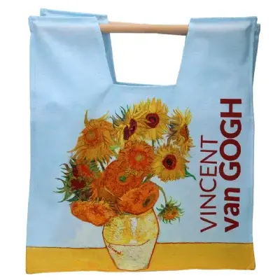 Hanipol F.H. Arkadiusz Hanik Torba za kupovinu Sunflowers Van Gogh, Plava