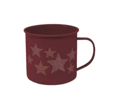 PPD Papperproducts Design Novogodišnje šolja Pure starlight, 500 ml, Bordo