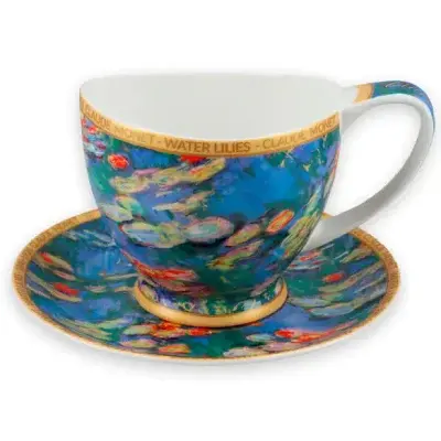 Hanipol F.H. Arkadiusz Hanik Šoljica za espreso sa tacnom Water lilies, 100 ml