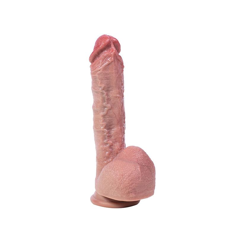 Fantasy Silikonski dildo Hyper Realistic 1 ft001159, Savitljivi, 21cm, Boja kože