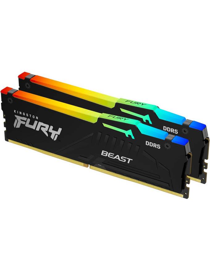 KINGSTON Ram memorija DDR5, Fury Beast RGB KF556C40BBAK2-16 (2x8GB), 16GB, 5600MHz