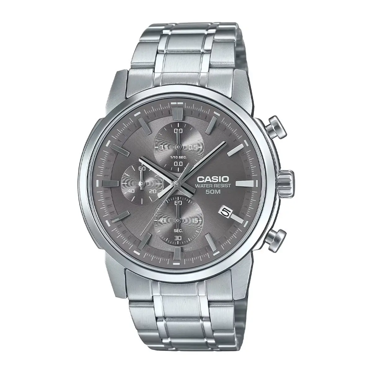 CASIO Muški sat MTP-E510D-8A, Srebrne boje
