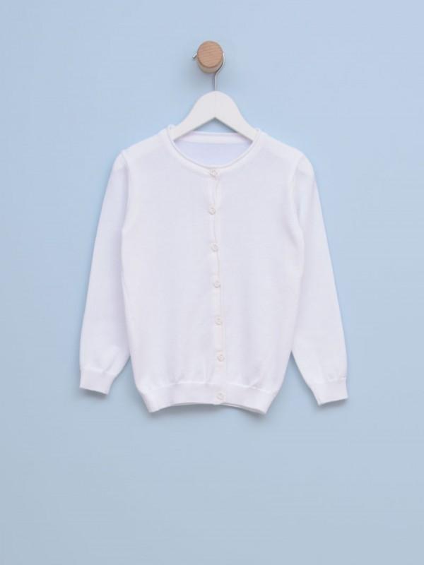 MALECKI Džemper za devojčice 1503, Beli