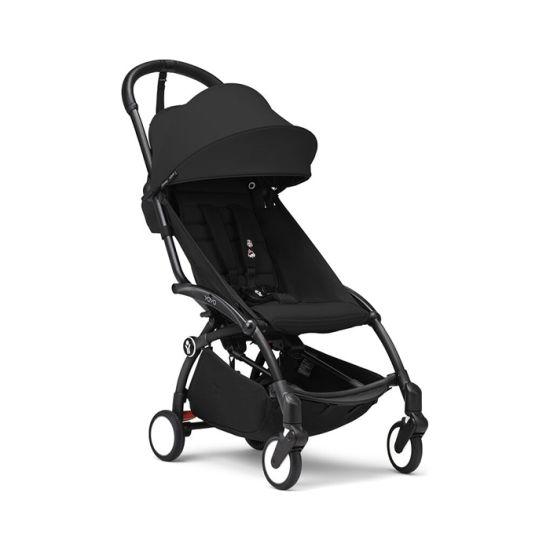 STOKKE Kolica za bebe YOYO 3, Crna sa crnim ramom