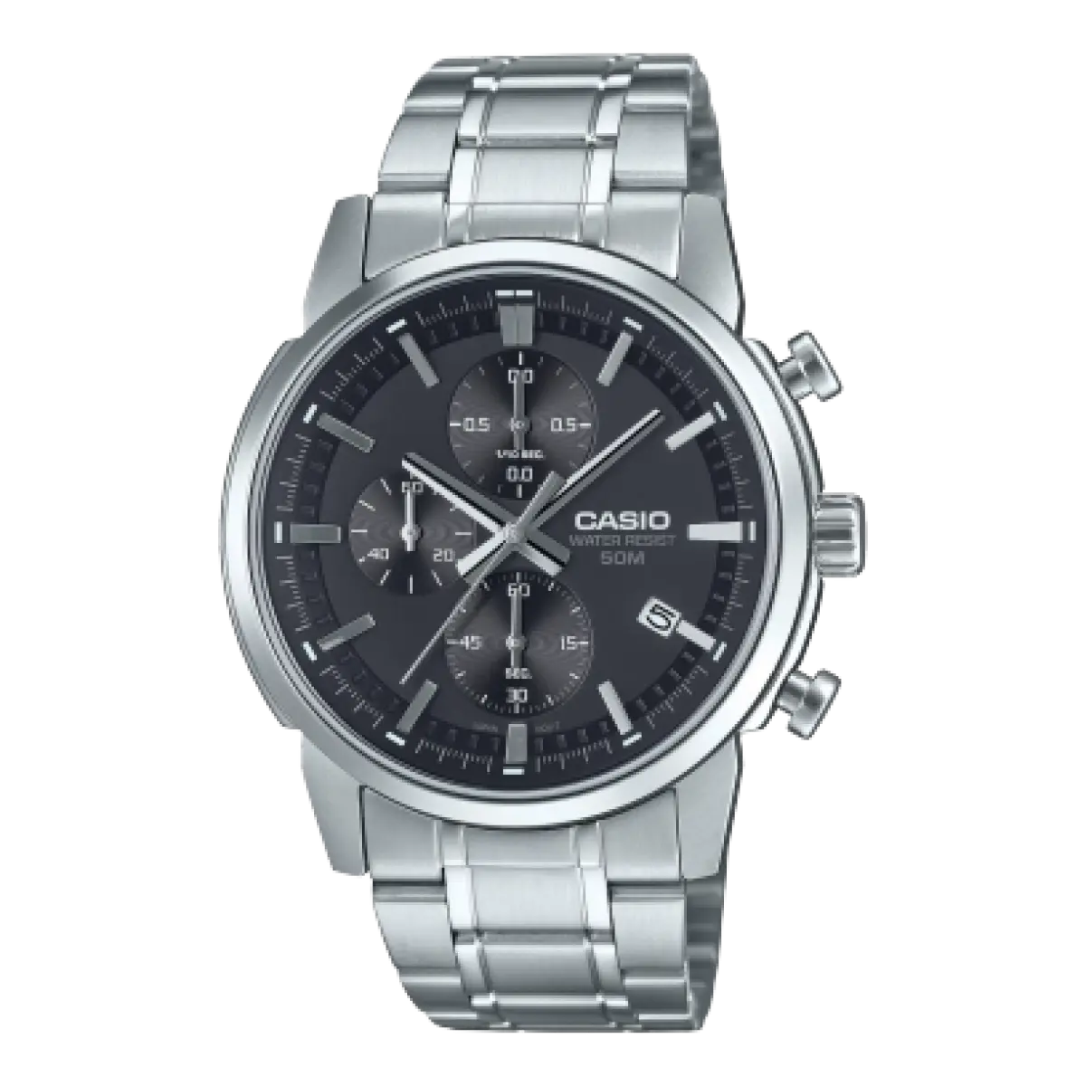 CASIO Muški sat MTP-E510D-1A1, Srebrne boje