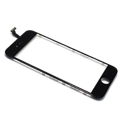 Staklo za touch screen za Iphone 6G sa frejmom, Crni