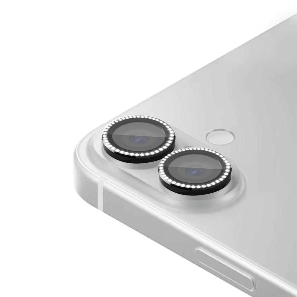 Zaštita za kameru Diamond za iPhone 16 (6.1)/16 Plus (6.7), Crna