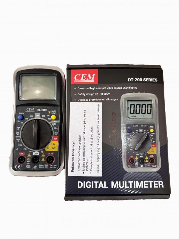 CEM Multimetar Maestech, Digitalni, Sivi