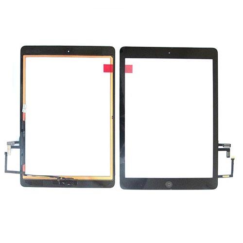 Staklo za touch screen za iPad 5 Air + home dugme, Crni