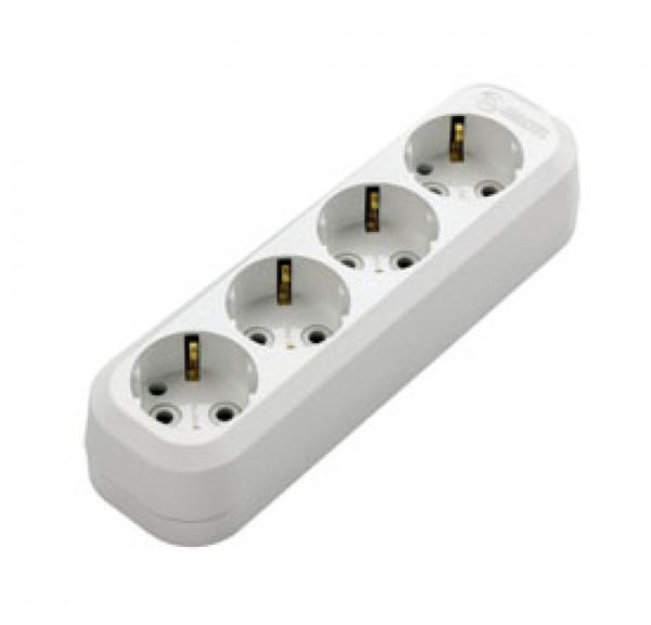 YU MAKEL Podsklop sa 4 utičnice MGP 151, Beli