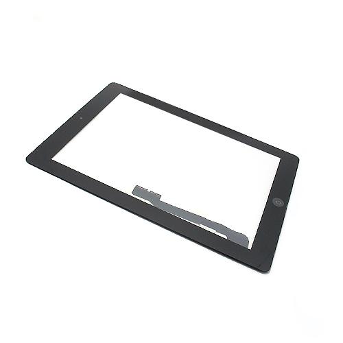Staklo za touch screen za iPad 3/4 + home dugme, Crni