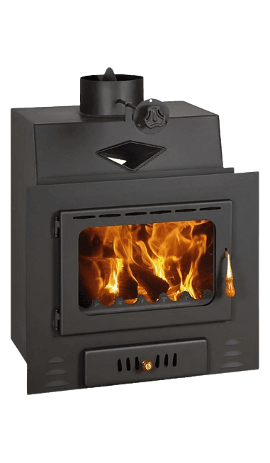 PRITY M Kamin na drva, 13.5 kW, Crni