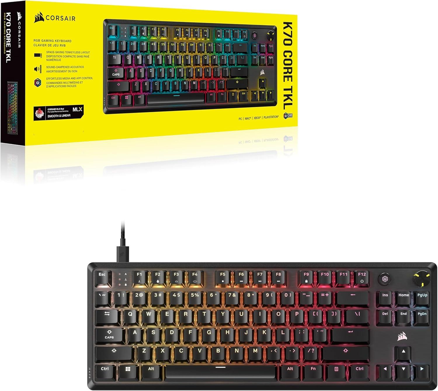 Corsair gaming Tastatura K70 CORE žicna/mehanicka/CH-911911E-NA/RGB/crna