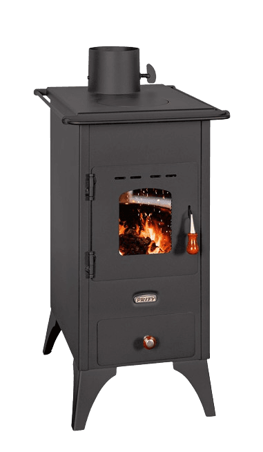 PRITY Mini Mala peć na drva, 5.2 kW, Crna