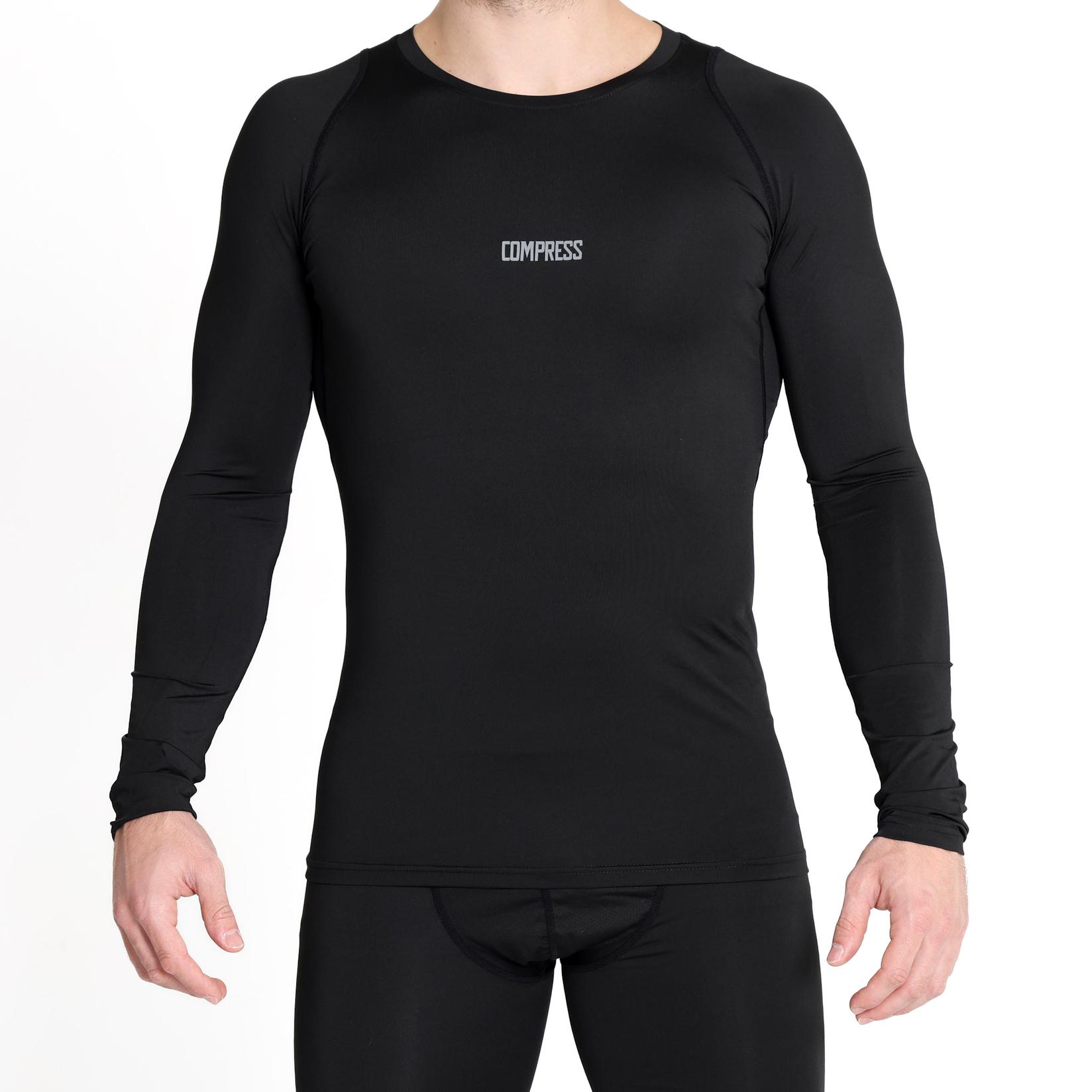 COMPRESS Muška majica dugih rukava Original 2, Crna