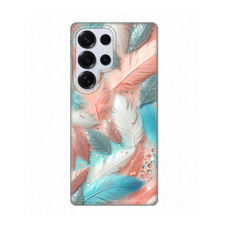 Maska za telefon Silikonska Print za Samsung S938B Galaxy S25 Ultra Pastel Feathers